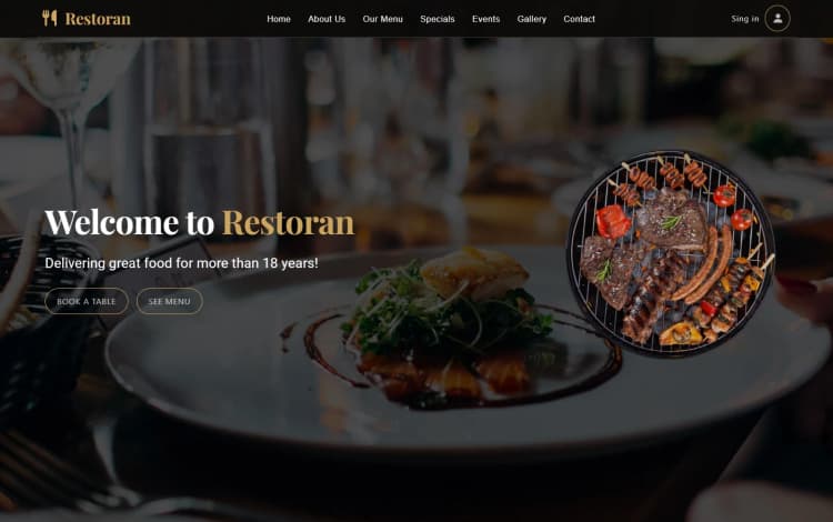 Restaurant Website