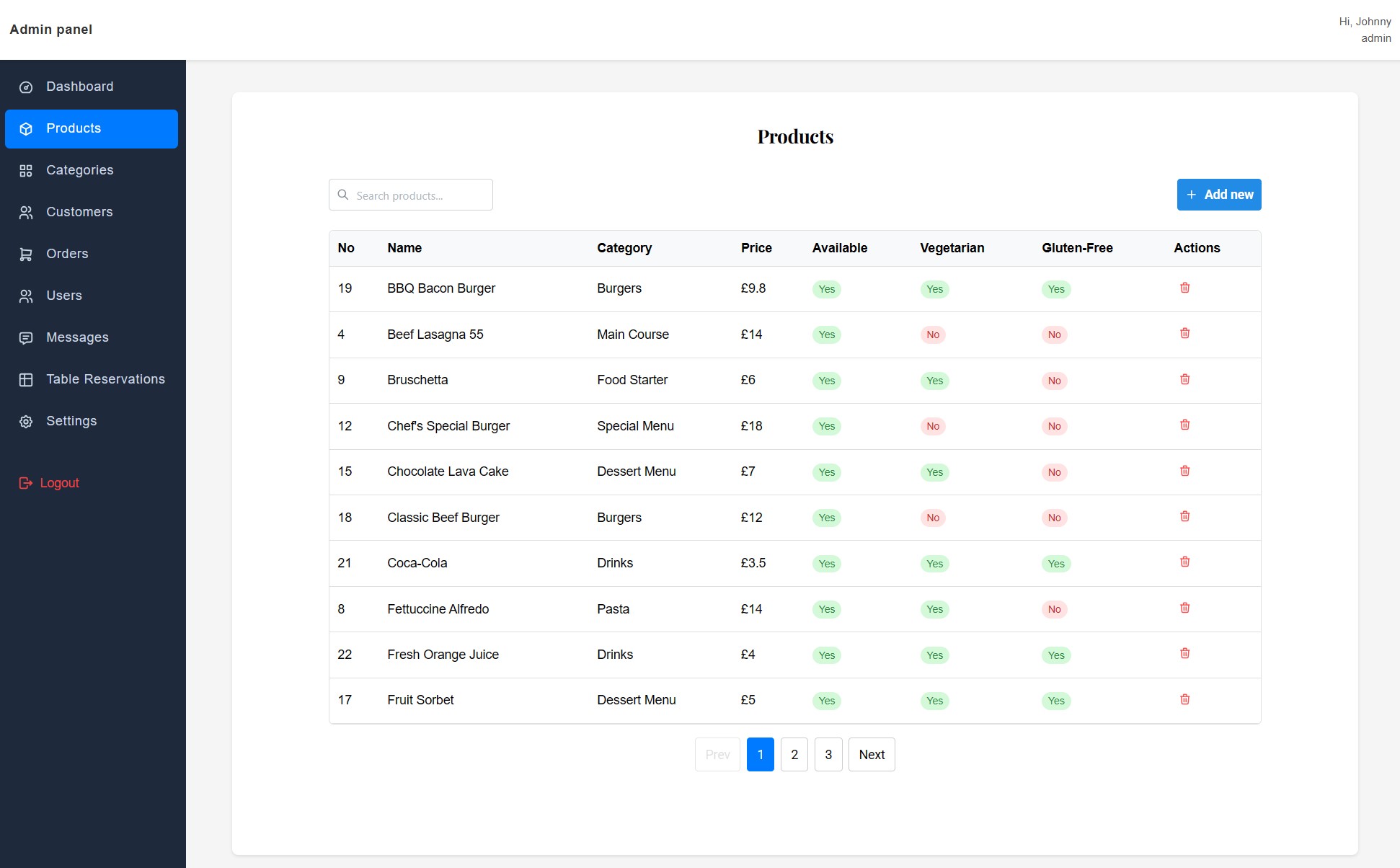 Restaurant POS Management System